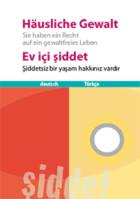 Häusliche Gewalt, Broschüre in dt-türkischer Sprache